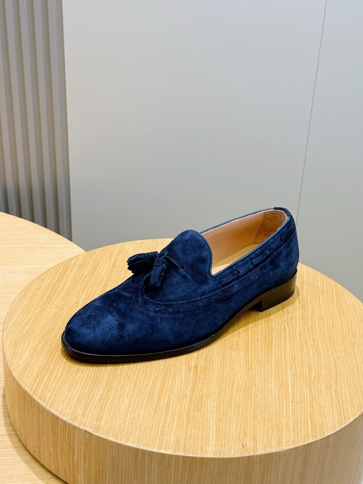 Loro Piana Suede Tassel Loafers — side