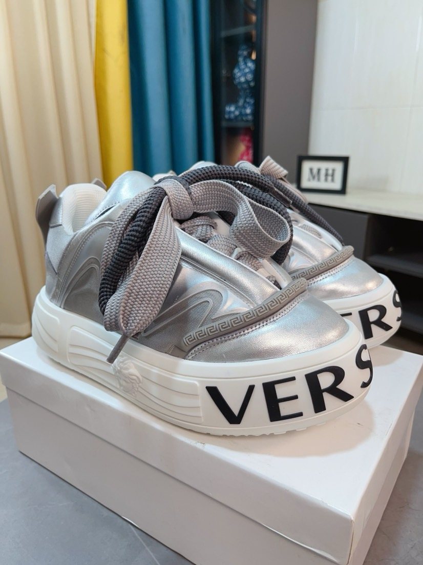 Versace Logo Sole Sneakers — front
