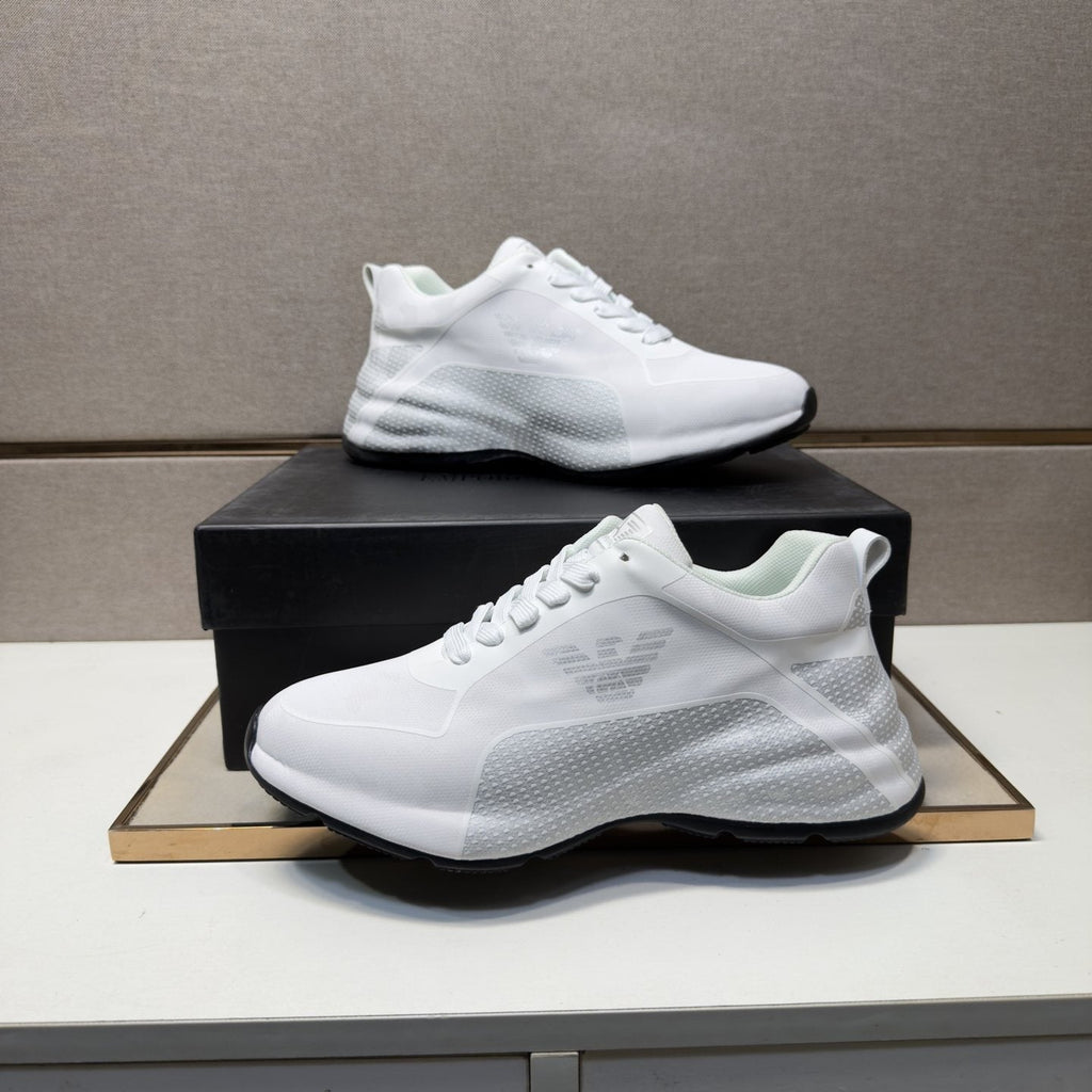 Emporio Armani Textured Panel Sneakers — side