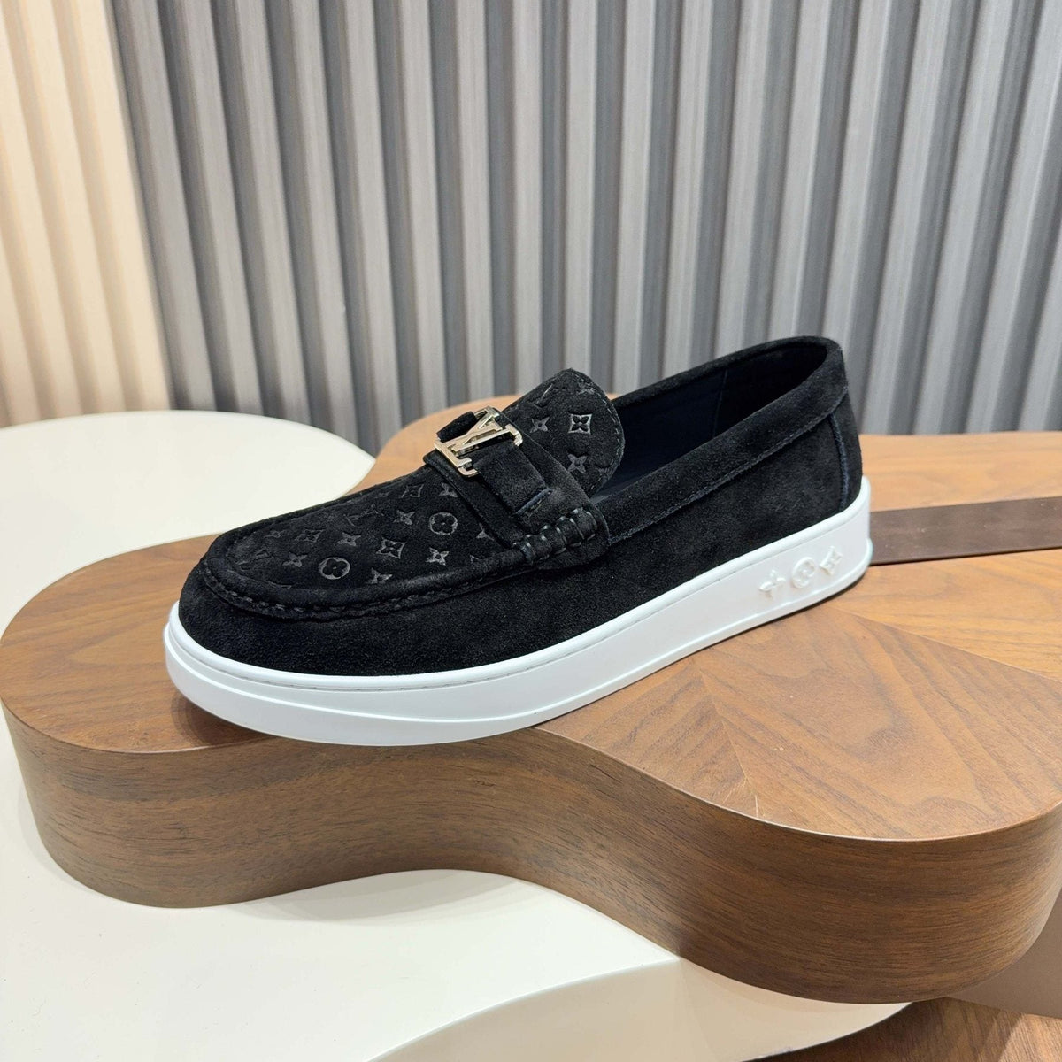 Louis Vuitton Monogram Slip-On Sneakers — front