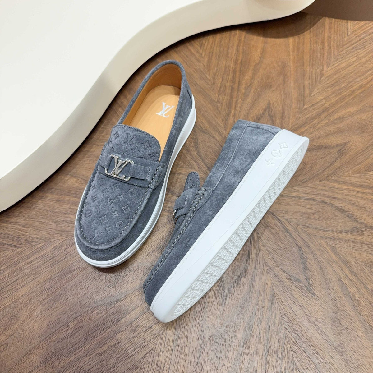 Louis Vuitton Monogram Slip-On Sneakers — front