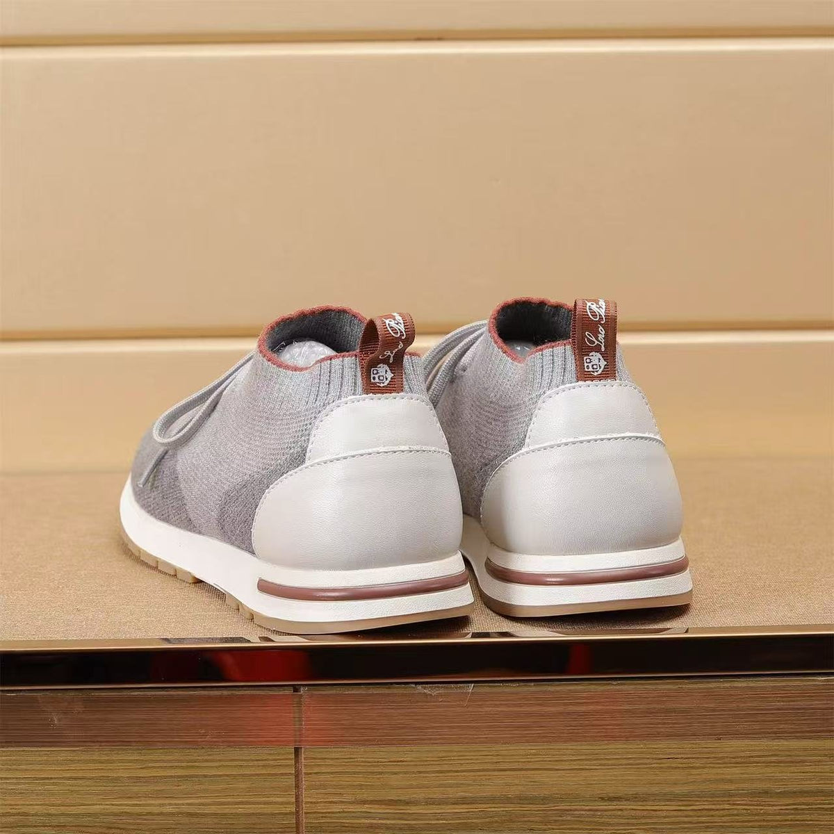 Loro Piana Flexy Walk Knit Sneakers — back