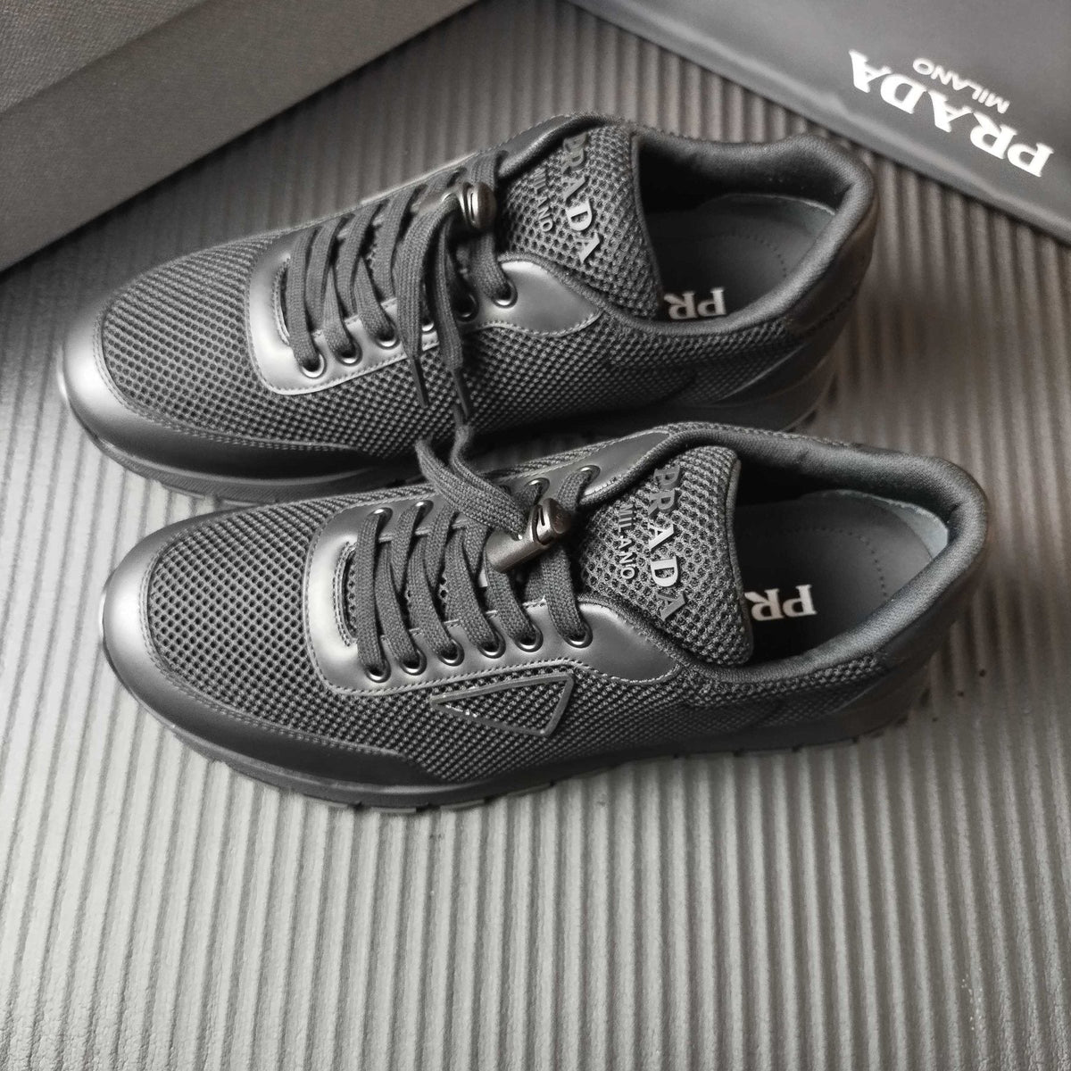 Prada Mesh Low-Top Sneakers — front