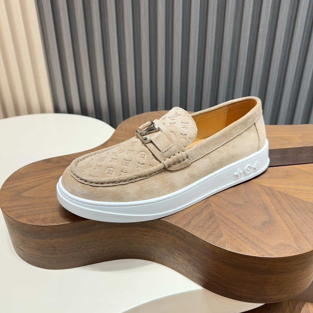 Louis Vuitton Embossed Slip-On Sneakers — side