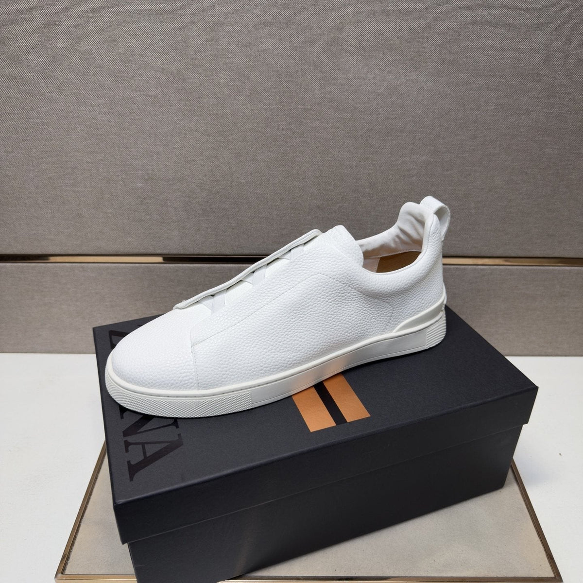 ZEGNA Textured Low-Top Sneakers — front