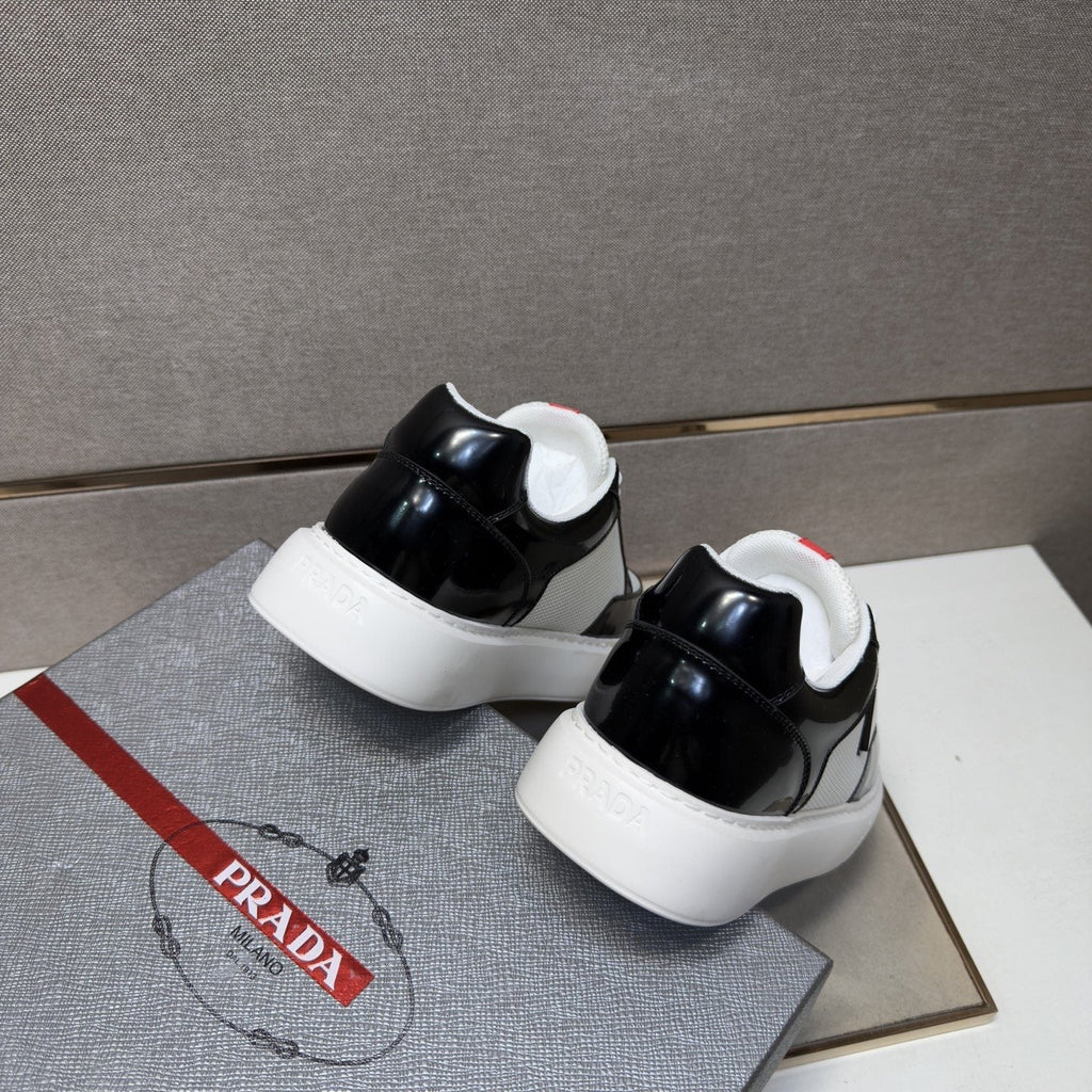 Prada Mesh Panel Low-Top Sneakers — front