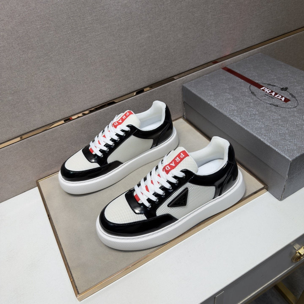 Prada Mesh Panel Low-Top Sneakers — side