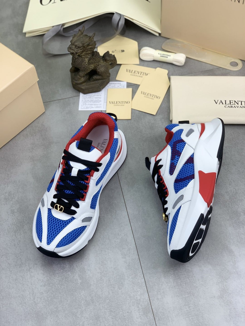 微商相册测试鞋子-Valentino Mesh Panel Sneakers — side