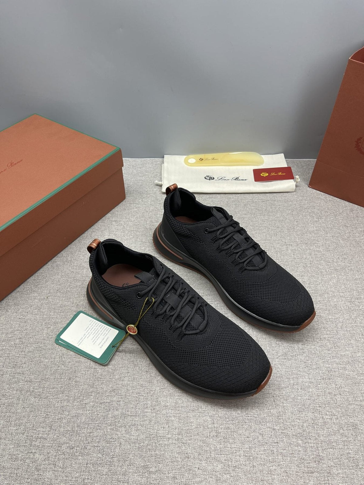 Loro Piana Tennis Walk Low-Top Sneakers — front