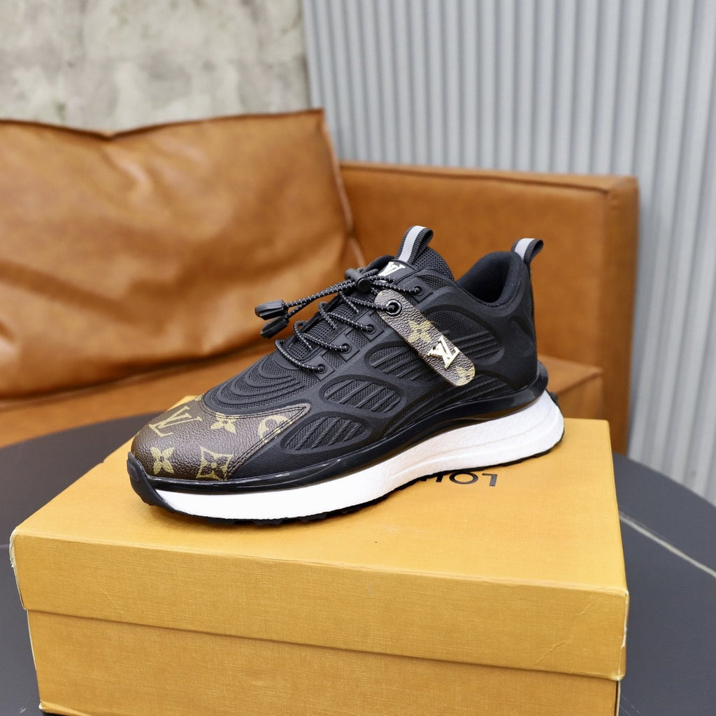 Louis Vuitton Men's Monogram Panel Sneakers — side