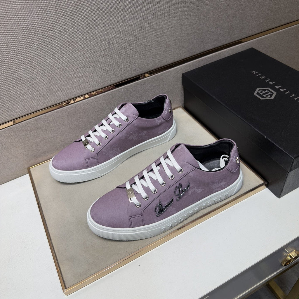Philipp Plein Script Detail Low-Top Sneakers — side