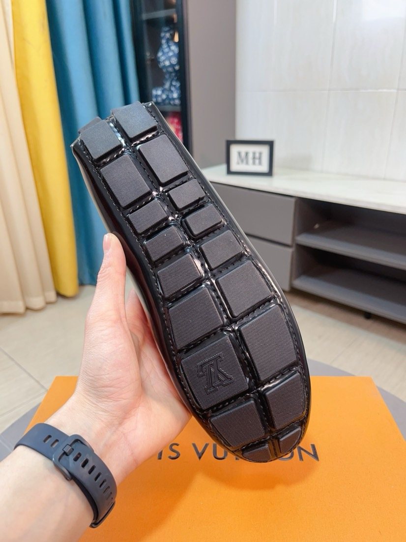 Louis Vuitton Patterned Vamp Loafers — back