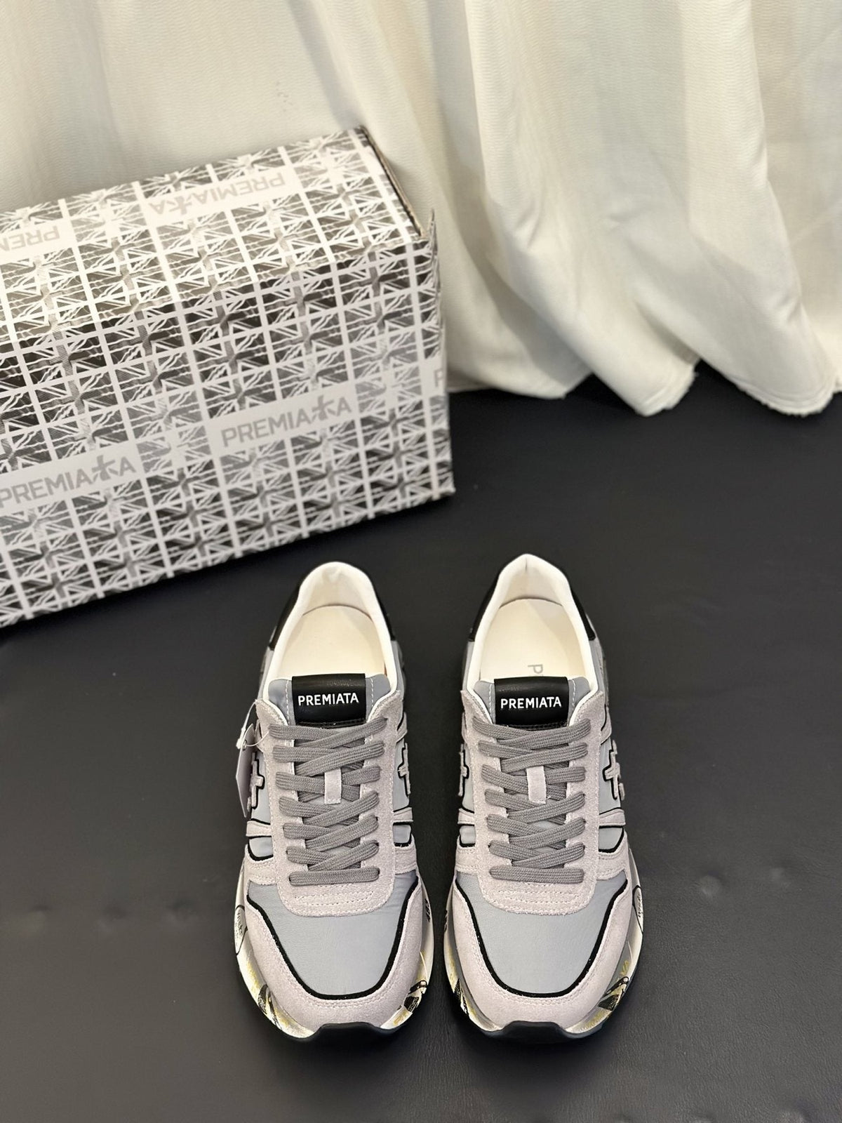 PREMIATA Panel Low-Top Sneakers — front