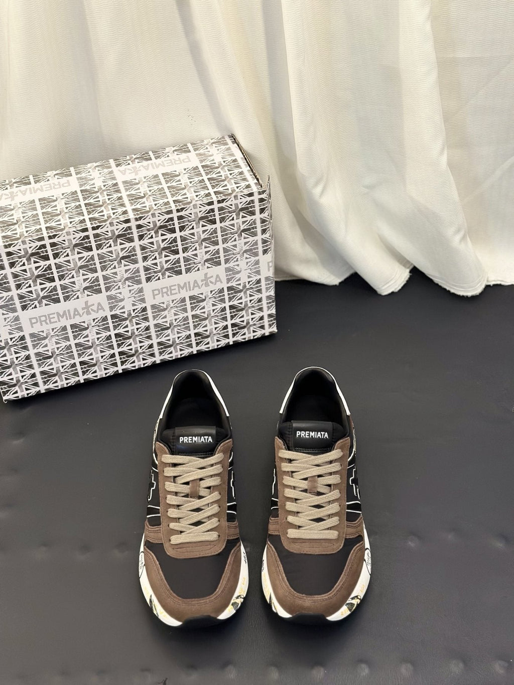 PREMIATA Panel Low-Top Sneakers — front