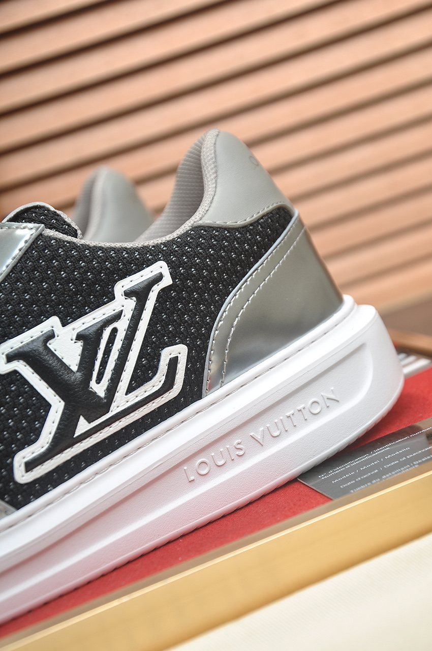 Louis Vuitton Metallic Panel Low-Top Sneakers — detail