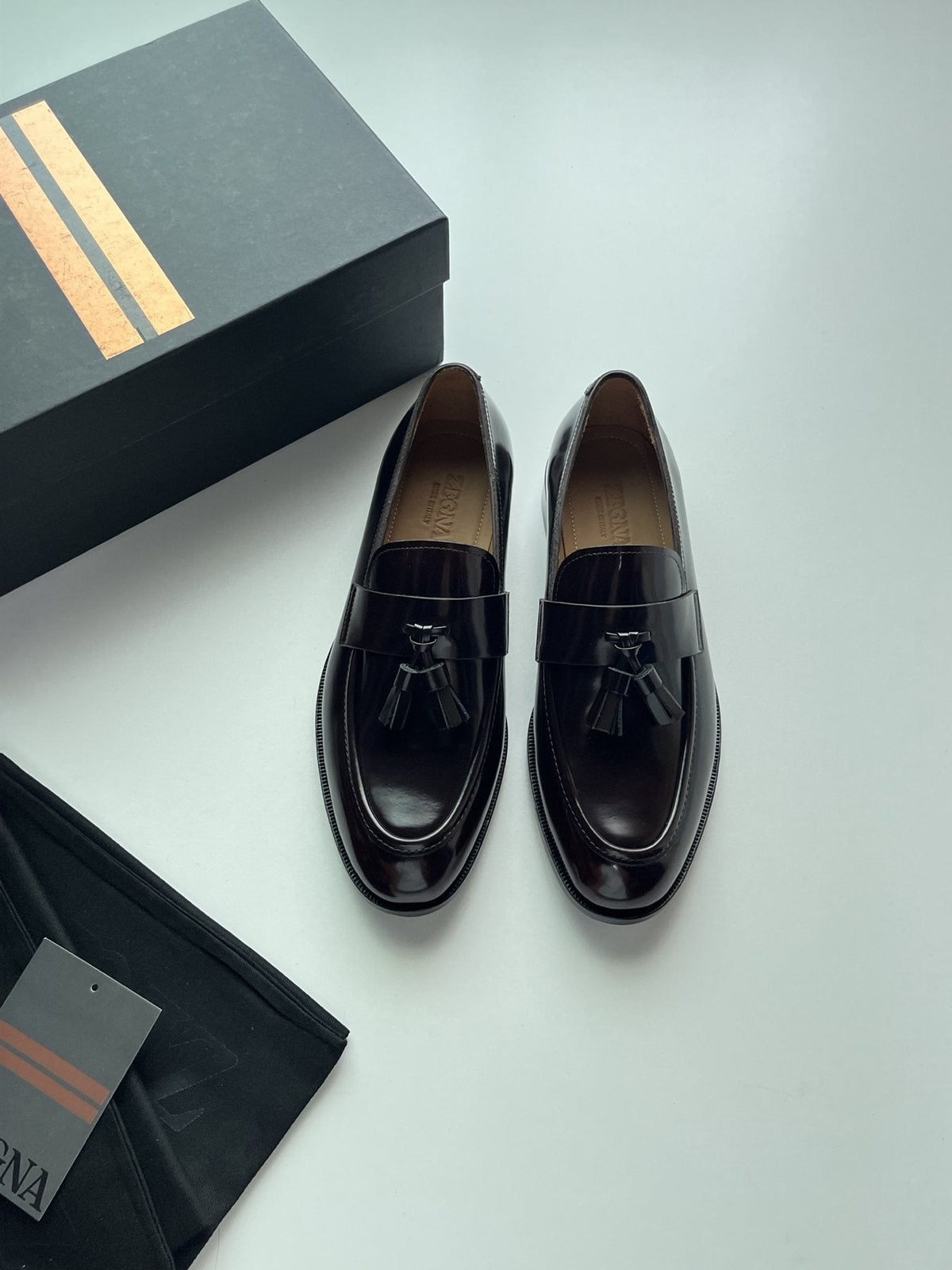 ZEGNA Tassel Loafers — front
