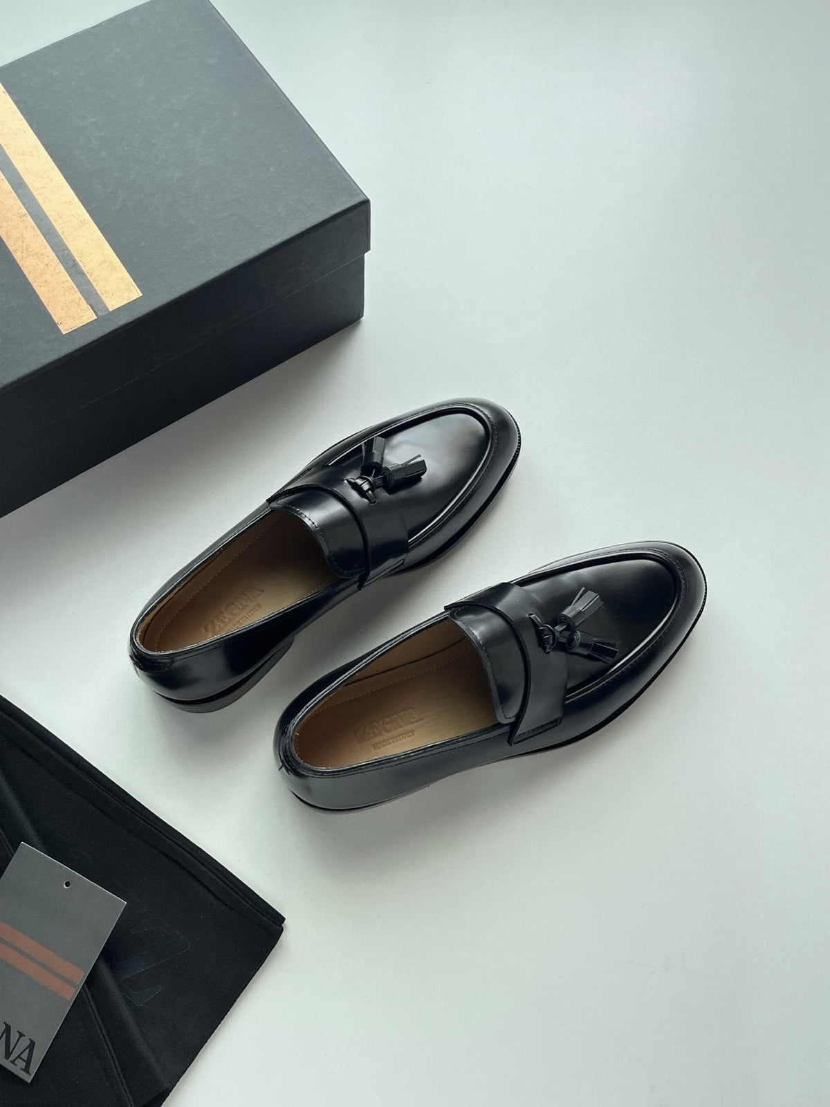 ZEGNA Tassel Loafers — front