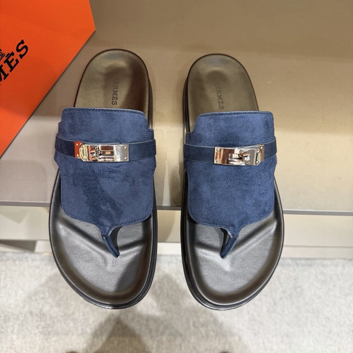 Hermès Metal-Hardware Thong Sandals — hero