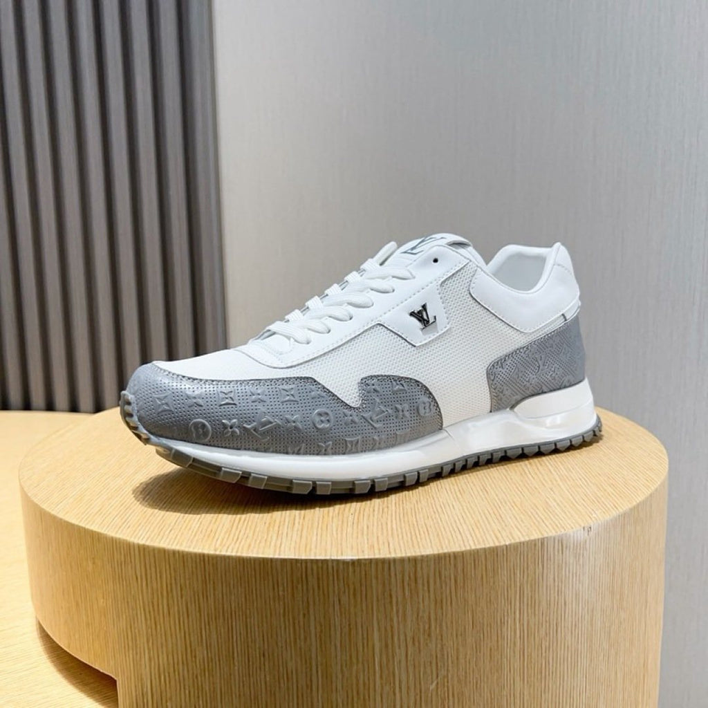 Louis Vuitton White Low-Top Sneakers — side