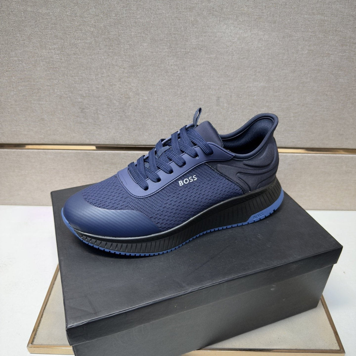 BOSS Mesh Panel Sneakers — front