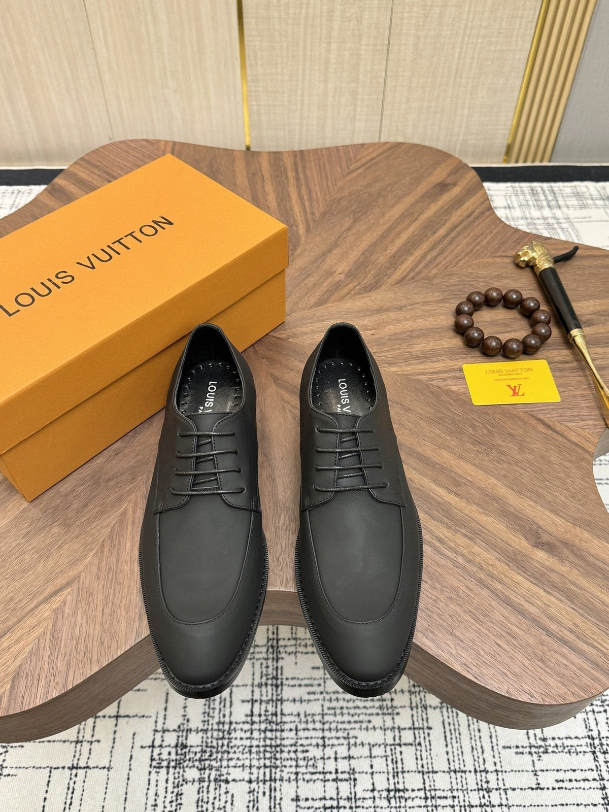 Louis Vuitton Plain-Toe Lace-Up Shoes — hero