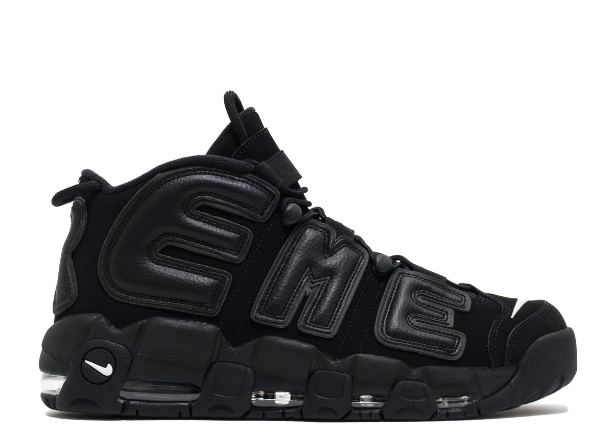 Nike Supreme x Air More Uptempo 'Black' Sneakers