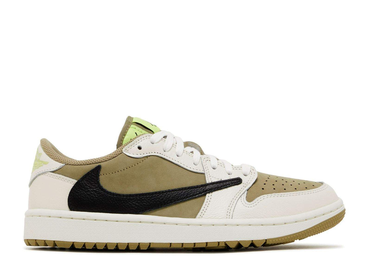 Travis Scott X Air Jordan 1 Low Golf Neutral Olive Sneakers